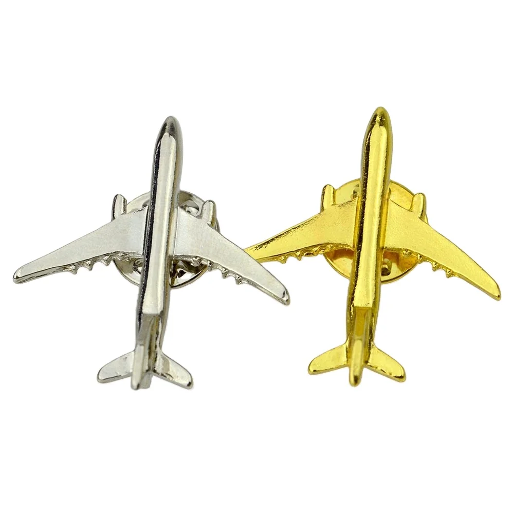 Oem airline pilot wings pin Manufacturer Wholesale Personalized Custom Logo Metal Wings Gold Lapel Pin Badges