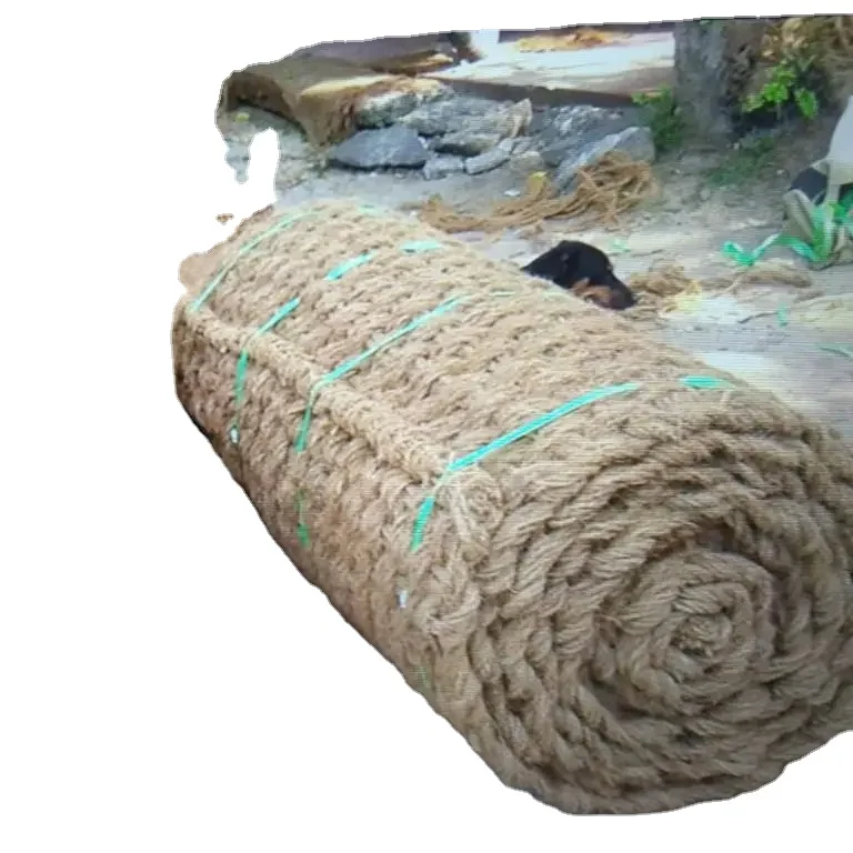 Best selling Coconut Coir Mat Roll Coir rope Brown color Coconut coir mat packaging type bale from Vietnam