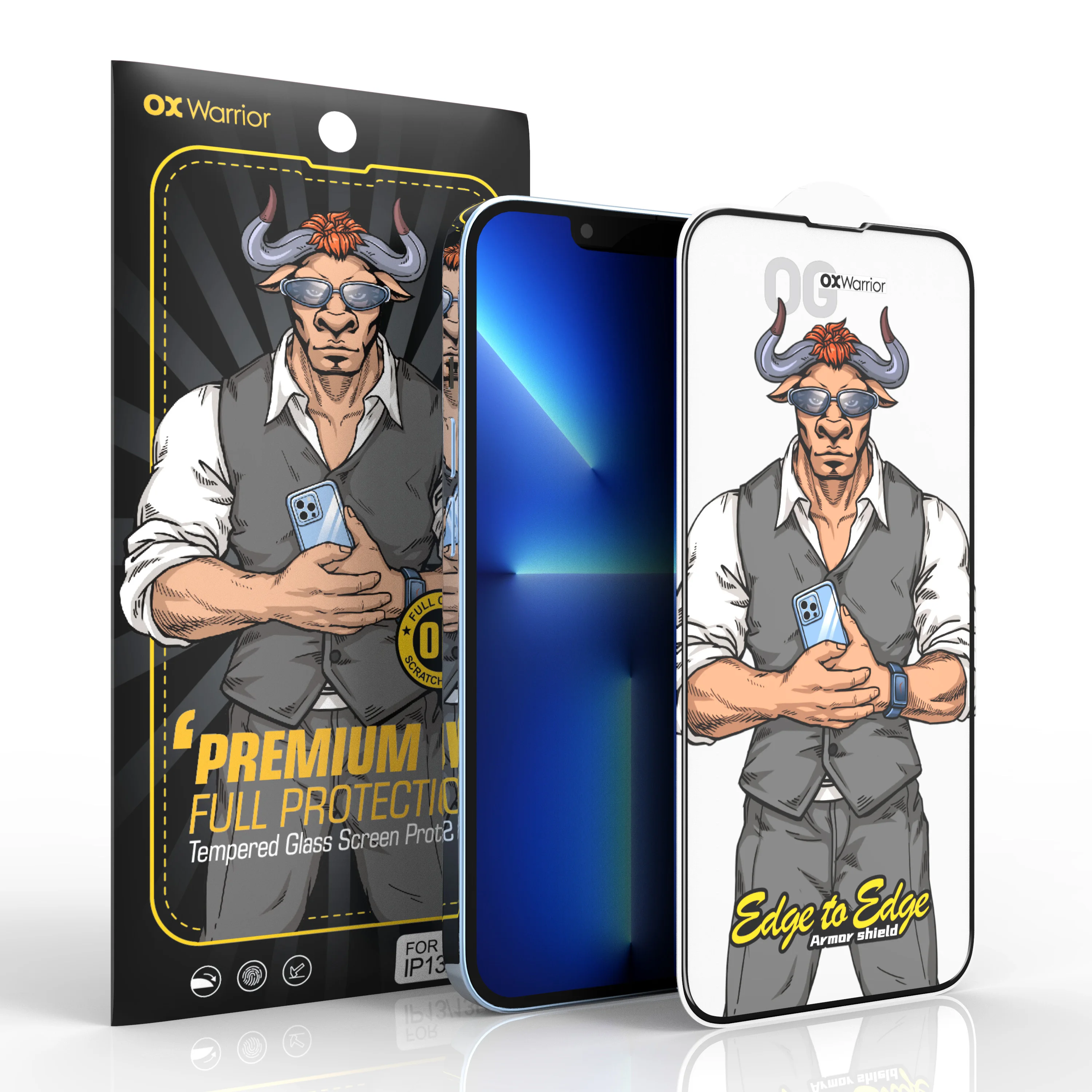 Factory Wholesale 1 2 Pack For iPhone 13 pro Max 12 11 X XR Full Glue 9H 2.5D Anti Privacy Screen Protector Tempered Glass Blue