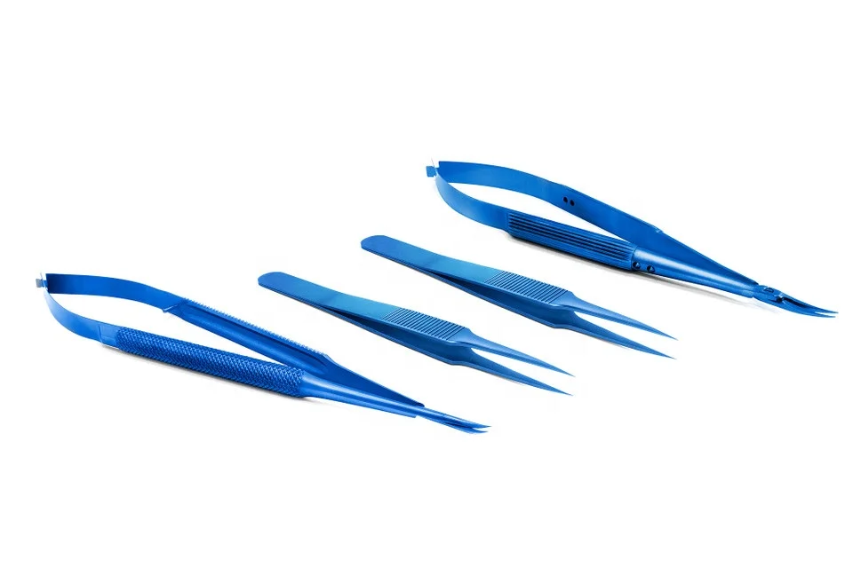  Титановые ножницы Самые продаваемые титановые наборы микроножниц Набор хирургических ножниц для офтальмологии хирургические инструменты от uamed