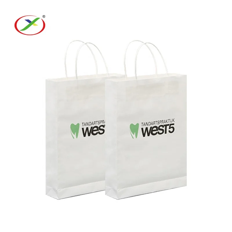 China OEM factory  wholesale customized kraft paper shopping  packing bags with your own logo printing