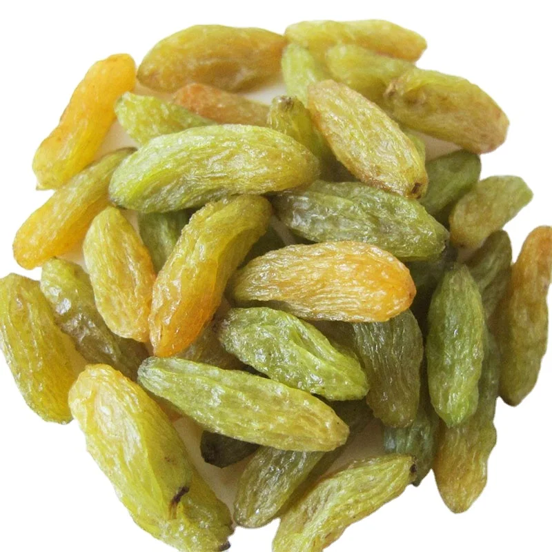 Top Selling 2022 100% Natural Green Raisins Indian Grade Fresh Golden Raisins Dry Fruits / Sultana Raisins  Manufacturer