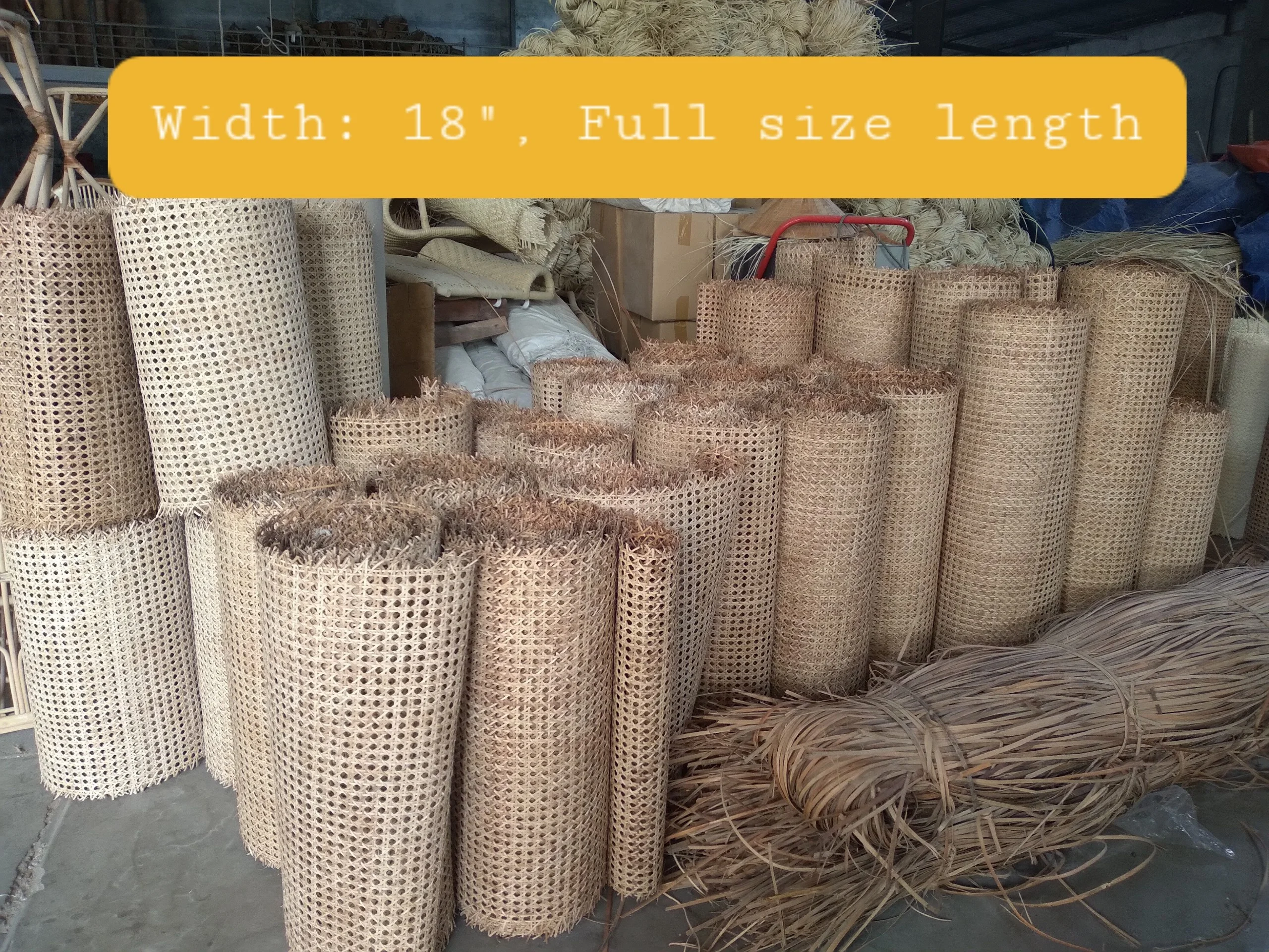 
High Quality Rattan Sun Ounge chair Natural Rattan Webbing Roll Ceiling Background Wall Decor Furniture Material From Viet Nam 