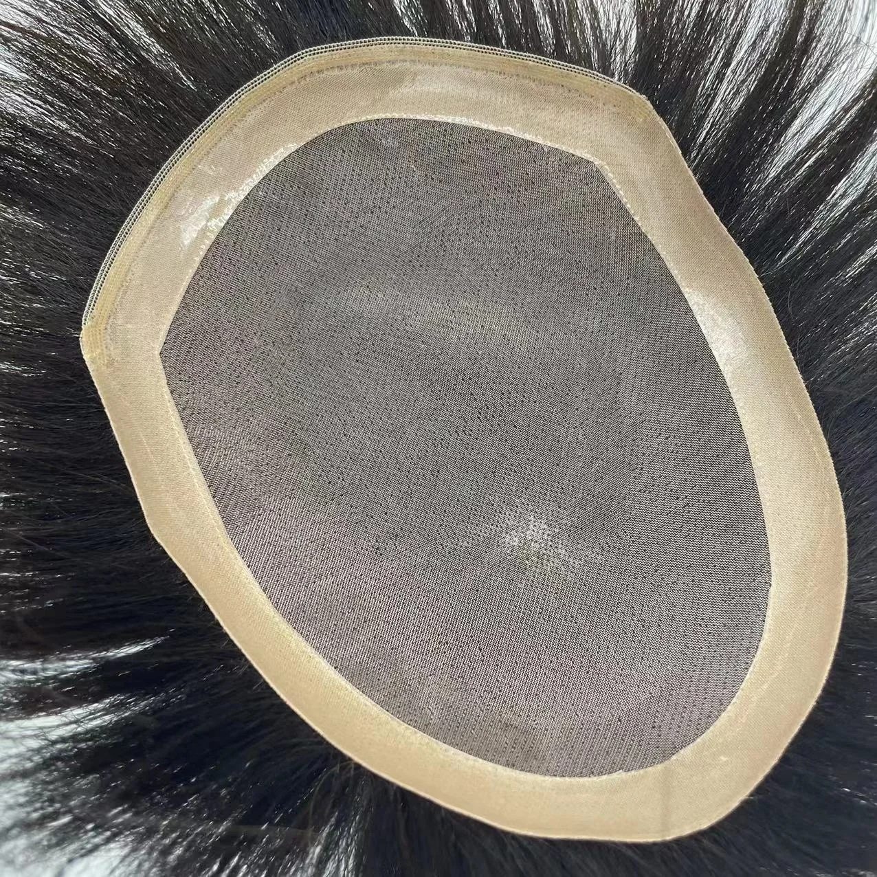 Fashion Hair Handsome Style  Mono Base Hair Replacement Men Toupee