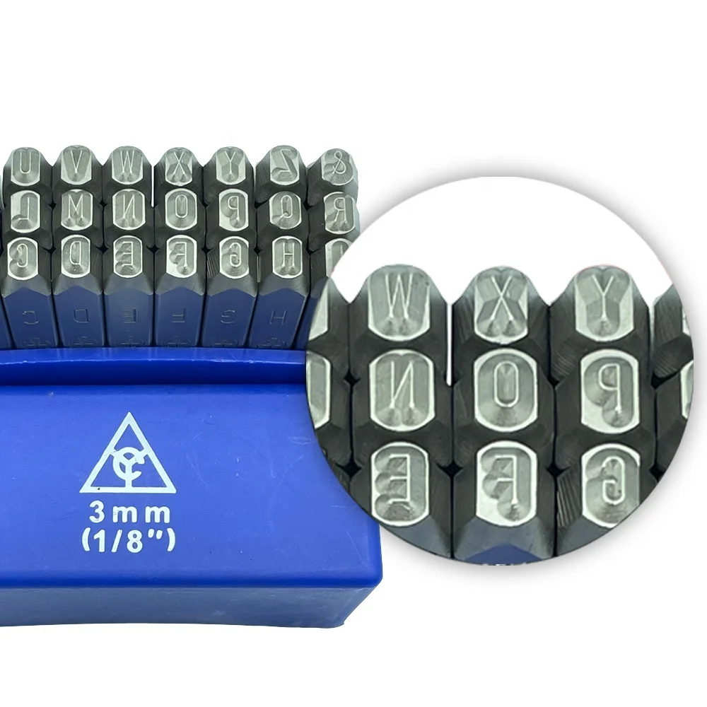 Manufacturer well made Cr-V (6150) material 3mm German Letter stamp