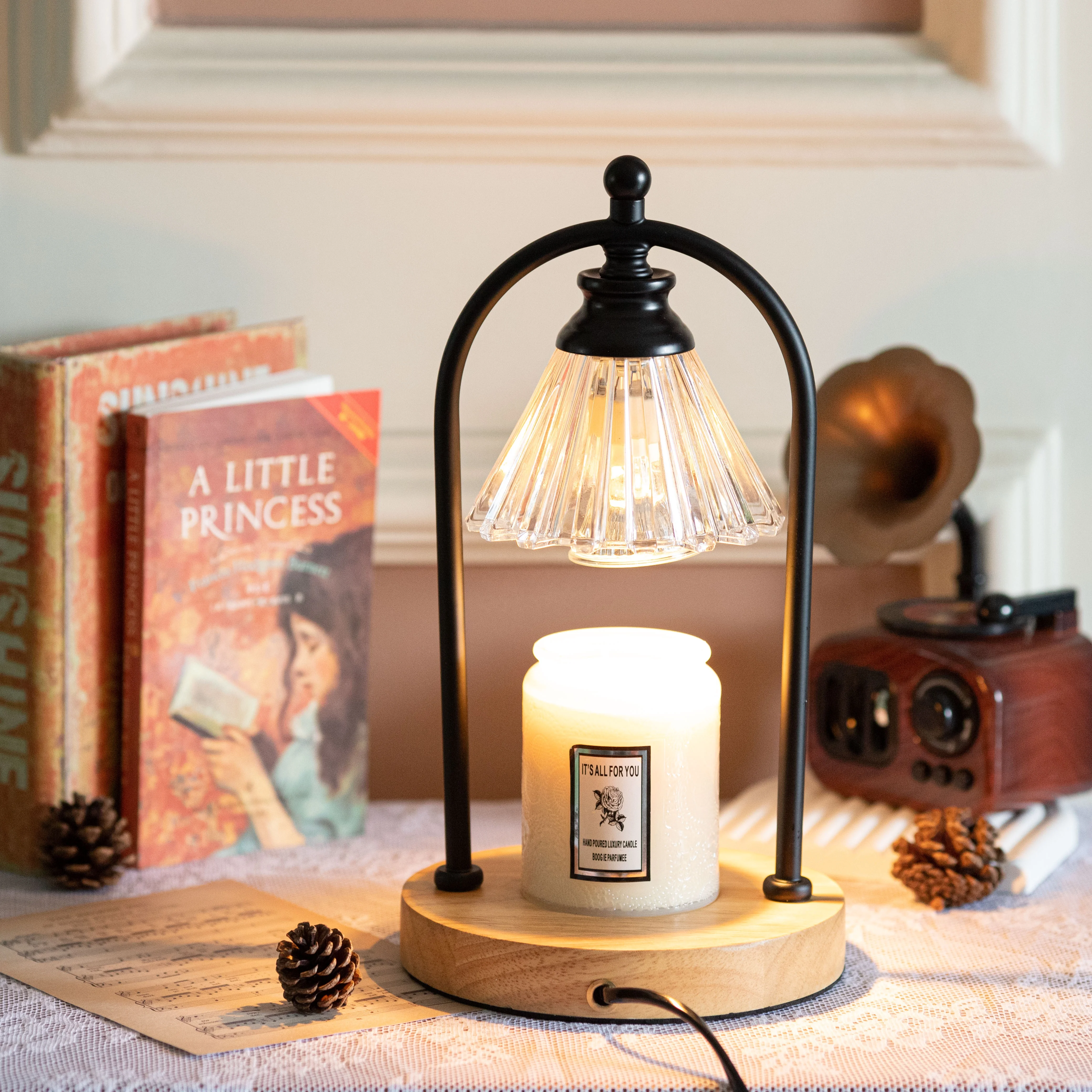 Whole smokeless electric adjustable sale  burners candle heater light lamp warmer electric candle warmer lamp