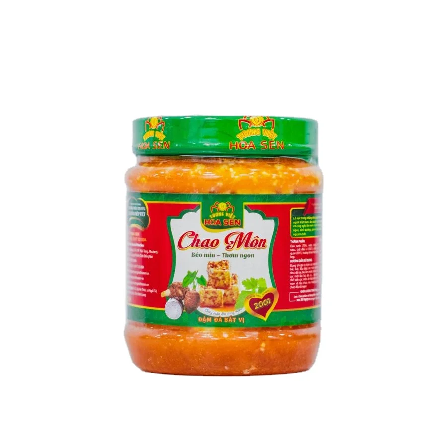 Тофу слоеные вьетнамские приправы супер богатые 170 г туонг Viet Hoa Sen OEM соевые бобы жареные приправы из зерен творога стеклянная банка