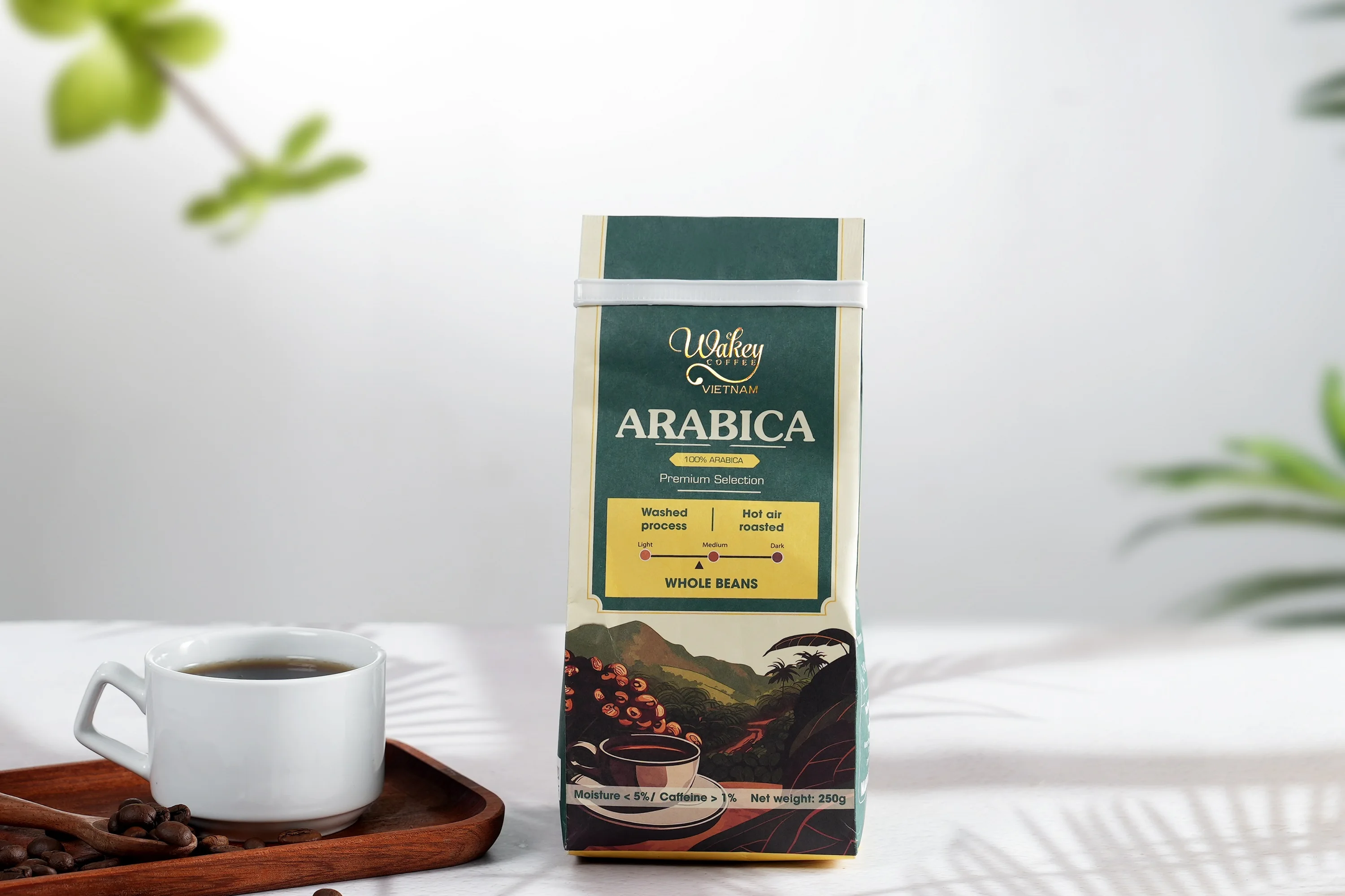 Arabica Vietnam жареный цельный кофе в зернах 1000 г оптовая продажа от вьетнамского первого класса экран 18 дюймов экспорт для фермы минимальный объем 1 тонна