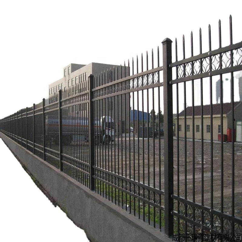galvanized vertical fence, vertical steel grating fence, vertical steel fence galvanized steel fence poles