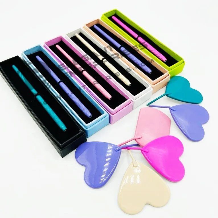 Heart shape mirror handle for Eyelash Extension mirror Wholesale/stainless steel Mirror with custom brand name