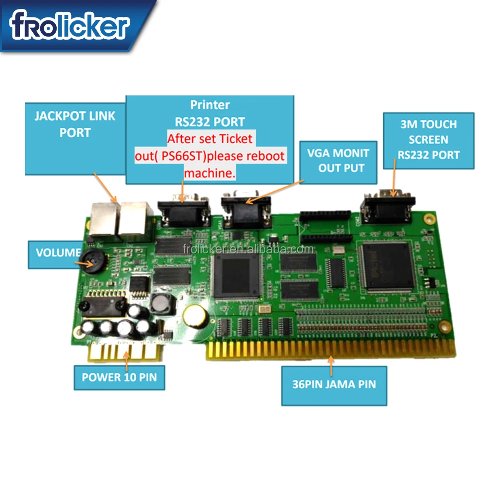 Royal DX 5 in 1 V1-V4 PREVIEW version multigame LINK WMS GAME BOARD