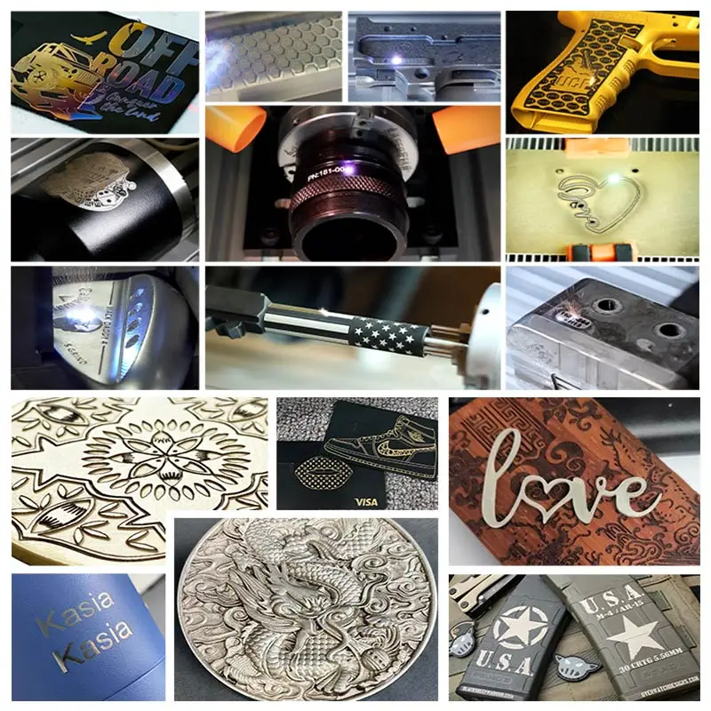 20w 30w 50w pen name portable fiber laser marking engraving printing machine for stainless steel