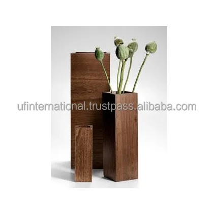 Деревянная рамка гидропонная ваза для цветов прозрачный контейнер с зеленым редисом настольное украшение