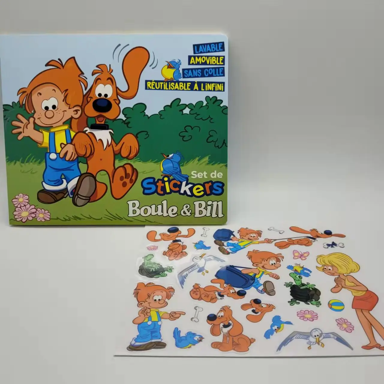 Educational Learning Book reusable sticker book custom printing cute sticker cartoon scene children activity game book