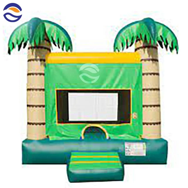 Palm Tree Castillos Inflatables Jumping Castle Bouncer Hause Inflatable Jump Bounce House