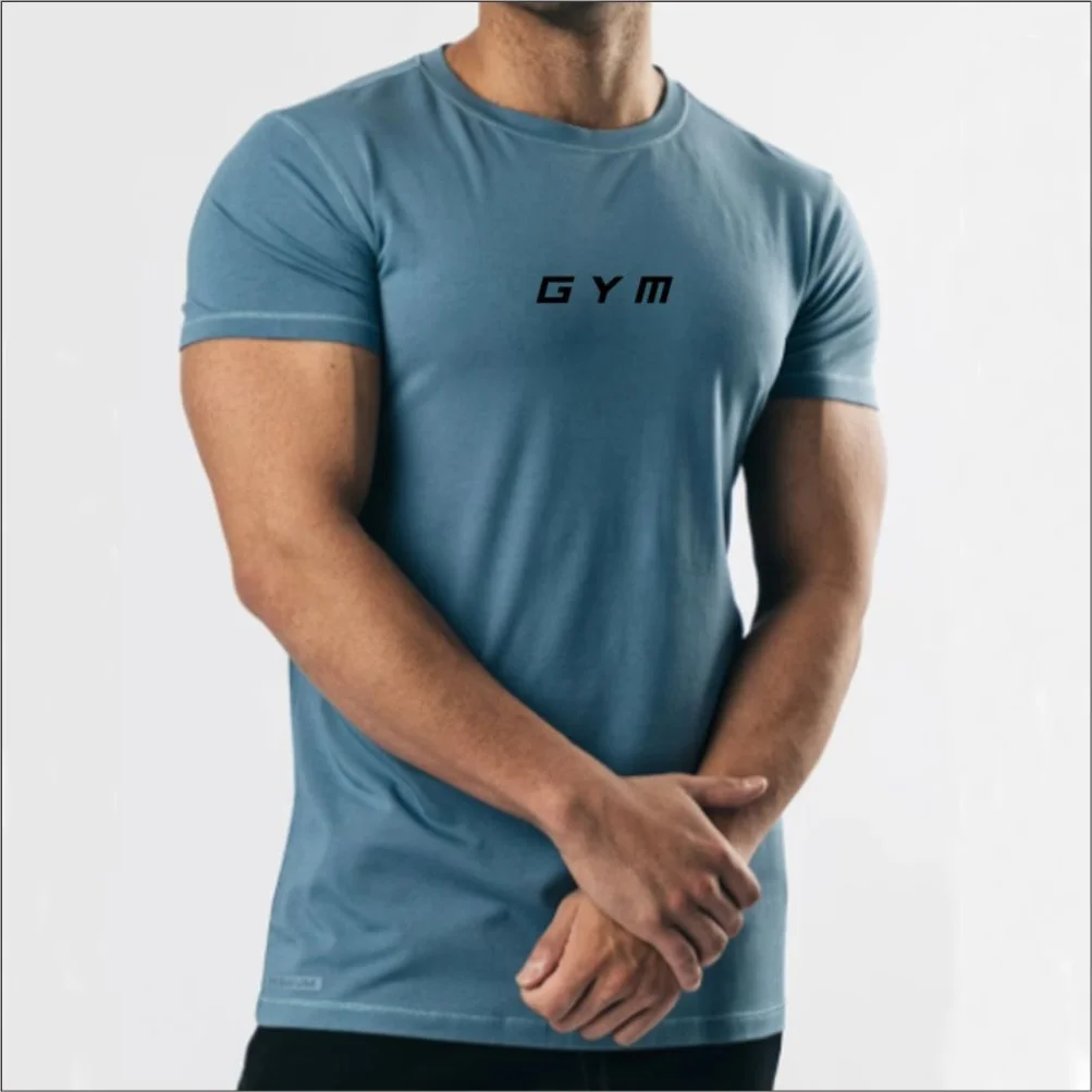  Мужская футболка с коротким рукавом для бега фитнеса тренировок в тренажерном зале