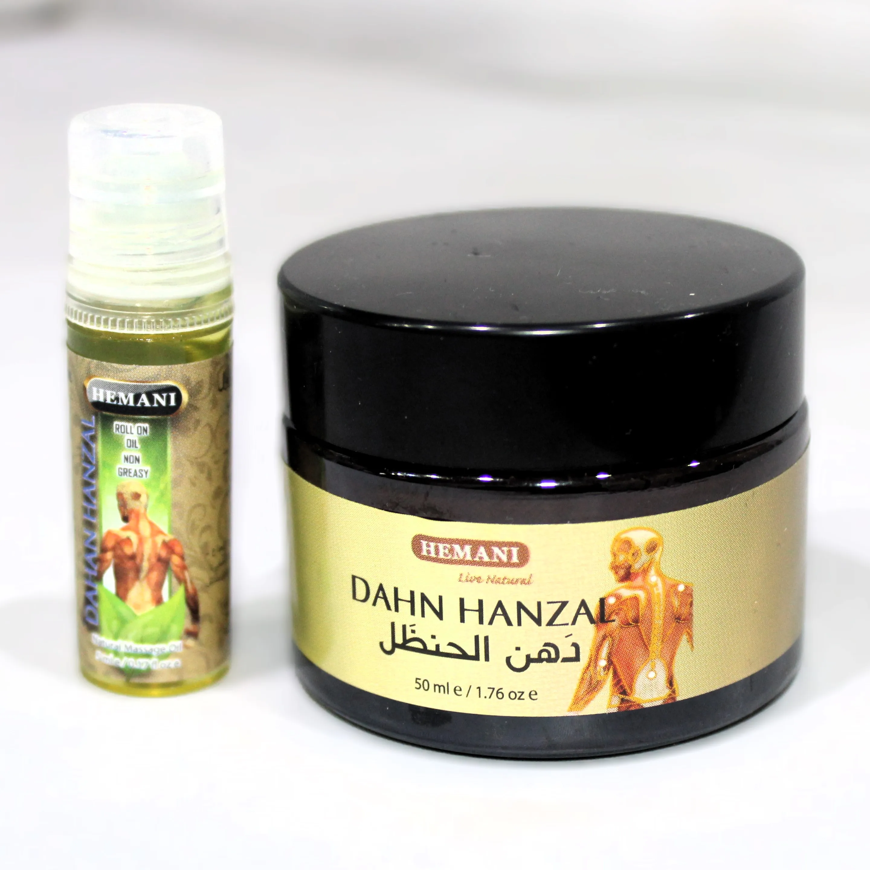 Natural Pain Relief Herbal Extract Hemani DAHAN HANZAL - Massage Ointment Cream 50ml, Sore Muscle Sciatic Nerve Spine Joint Back