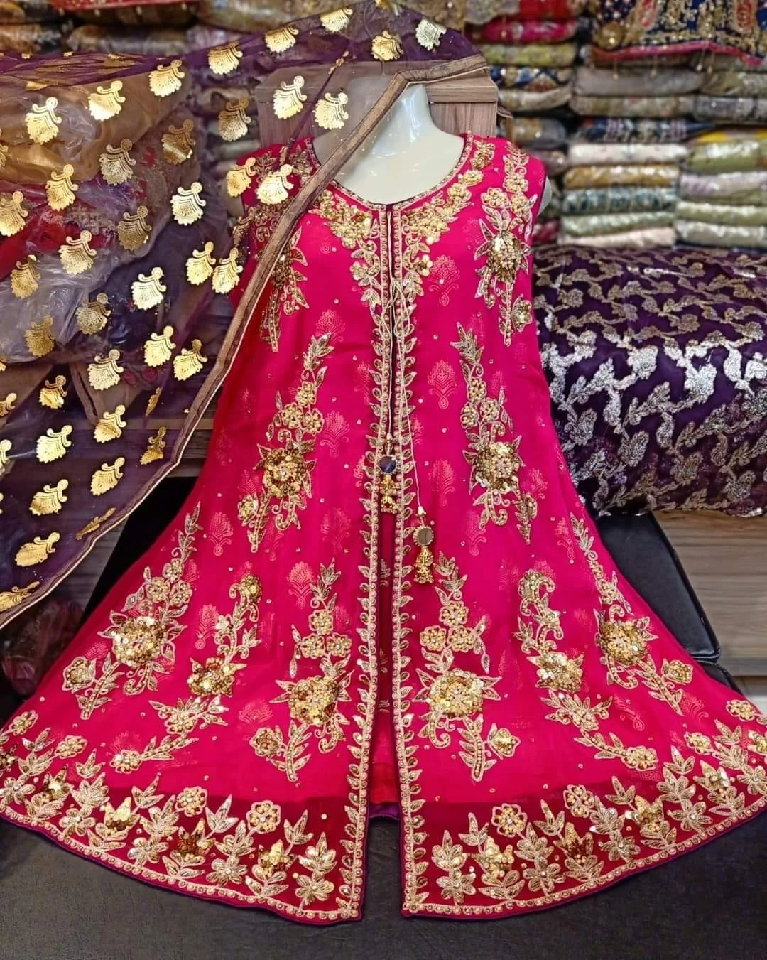 Indian Pakistani Latest Raw Silk Heavy Handwork Suit Special Occasion Wedding Hot Selling Dress 2022