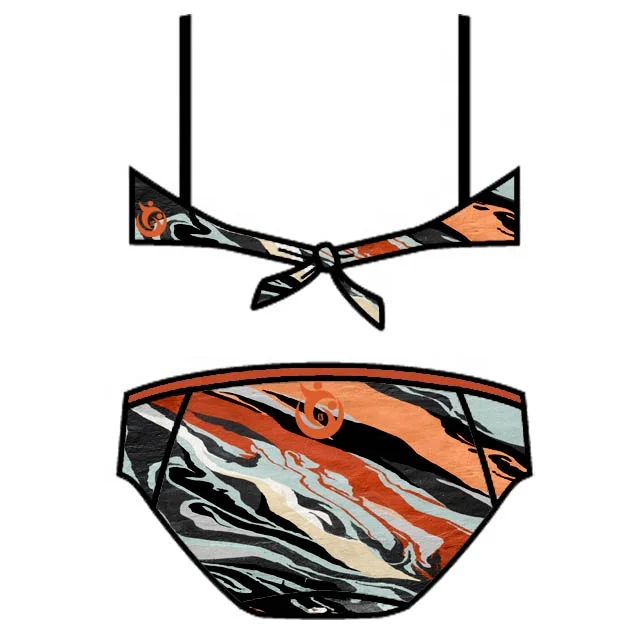 Красочный микро бюстгальтер бикини