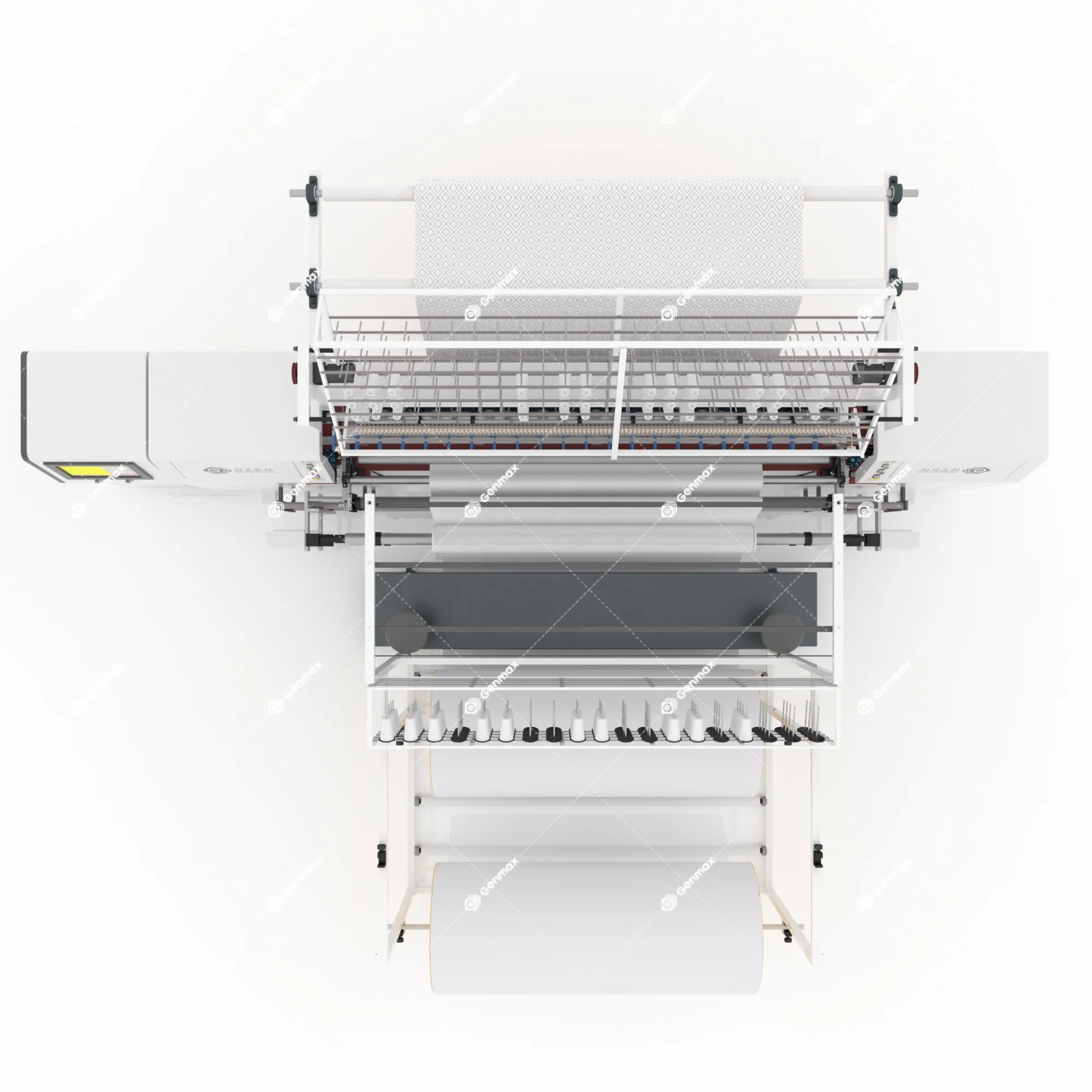 Компьютеризированная стеганая многоигольная машина для текстиля матрасов и