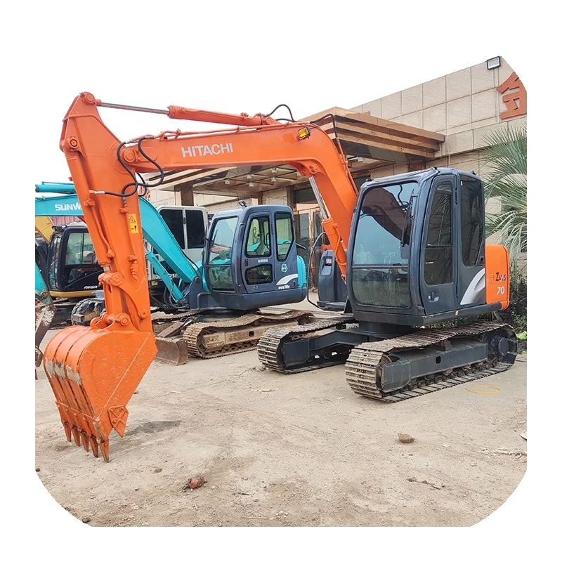 Used HITACHI ZX70 7ton hydraulic crawler mini backhoe excavator in China