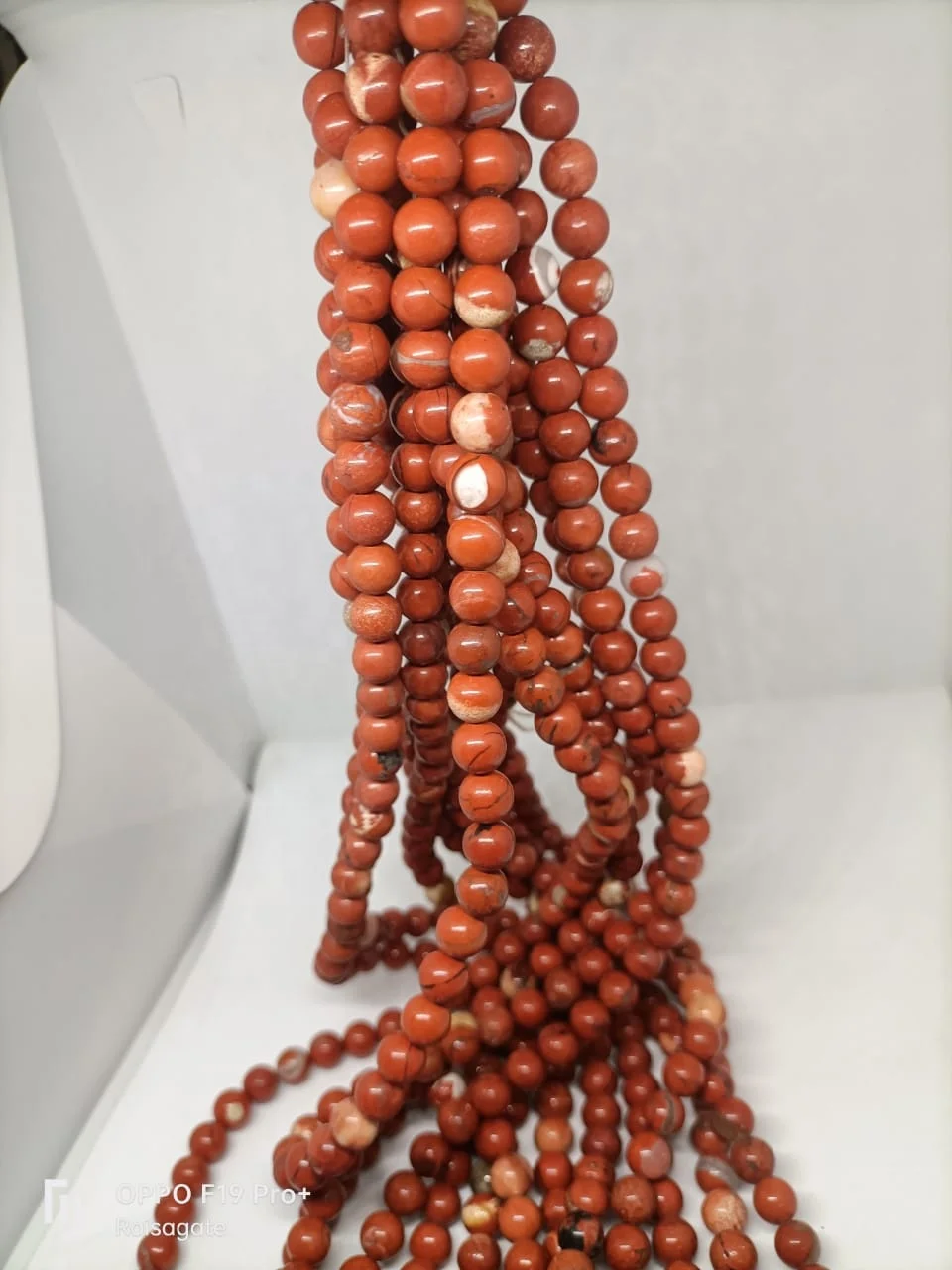 Natural Red Jasper  High Quality strings Natural 8 MM beads Crystal stone Healing Stone  Red Jasper 45 beads string stone