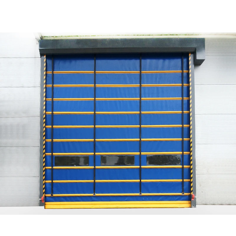 Industrial PVC fast stacking door multiple thickened anti-wind strip servo motor stability