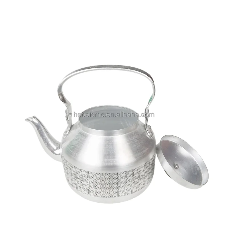 Metal Tea Pot For Stove Water Kettles Camping aluminium kettle traditional carved pattern
