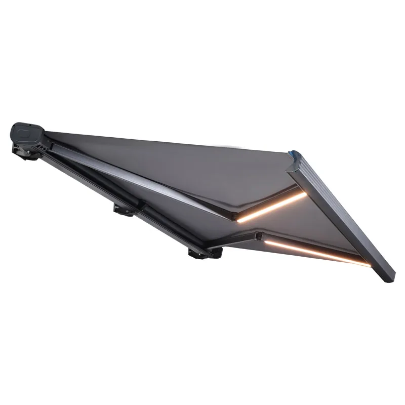 rain cover roof awning motorized cassette awning  canopy sunshade rainproof retractable outdoor awnings with wind sensor