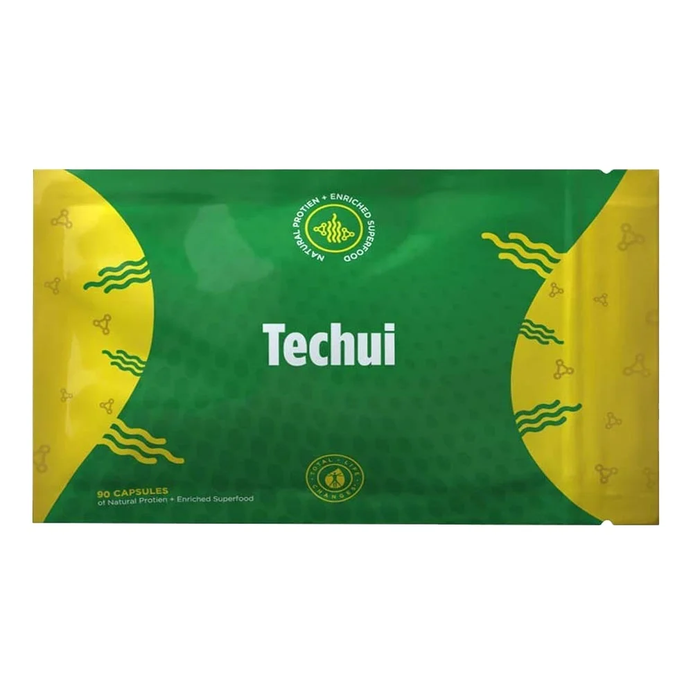 TLC IASO Techui: 100% чистый экстракт спирулины, суперпищевая протеиновая добавка | 90 капсул-упаковка может варьироваться 2019