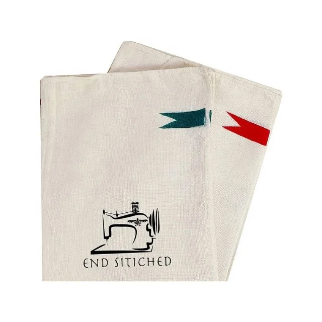 100% Cotton Personalized Logo Designed Embroidered Unique Kitchen Large Square Cleaning Home Hotel Absorbent Non-slip Towels