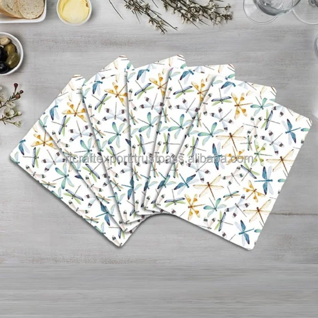 Home Placemats Table Mats Non Slip Easy to Clean Wipeable Crossweave Woven PVC Washable Placemats for Dining Kitchen Restaurant
