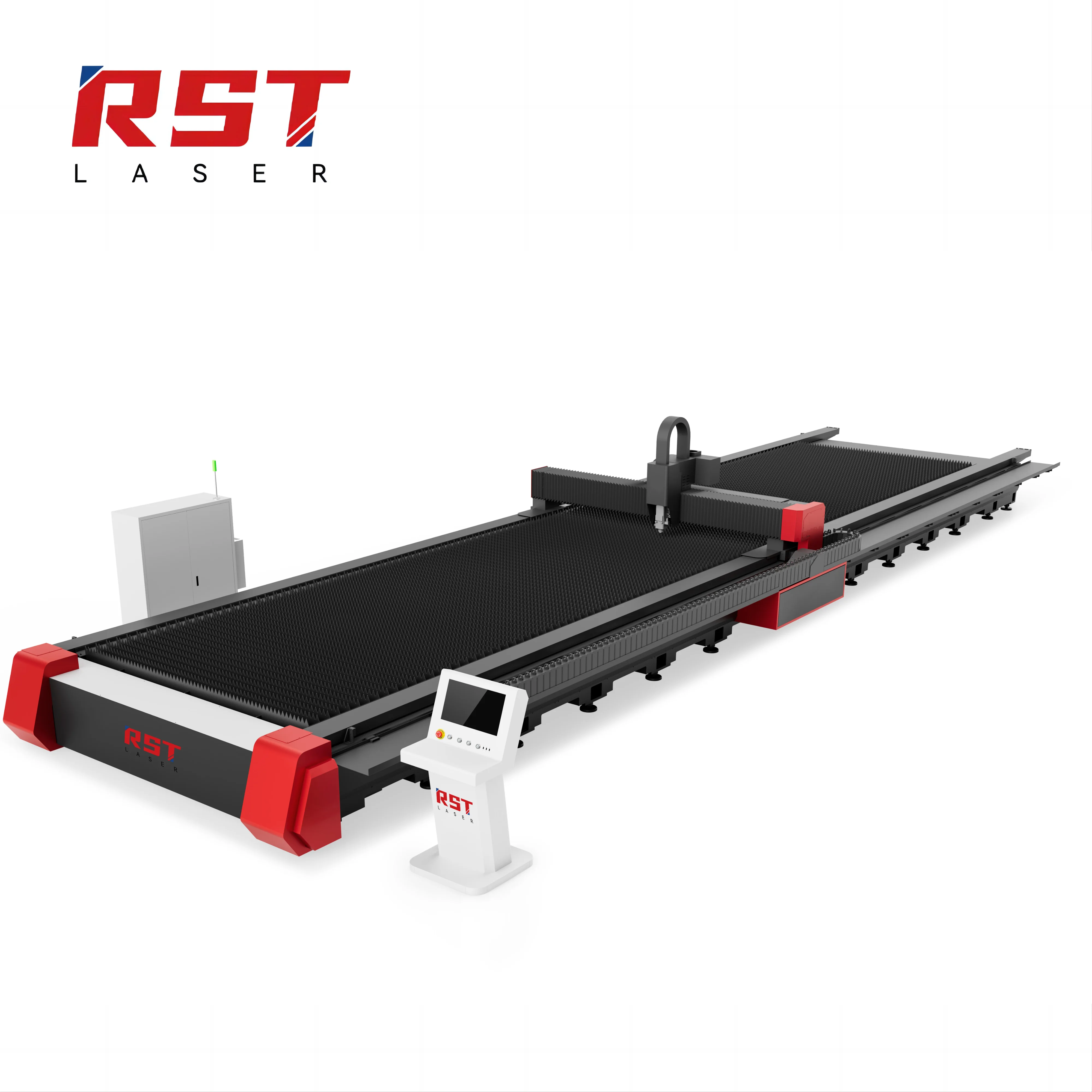 RST 3015 Sheet Metal Laser Cutter Machine MAX Raycus Fiber Laser Cutting Machines With Exchange Table