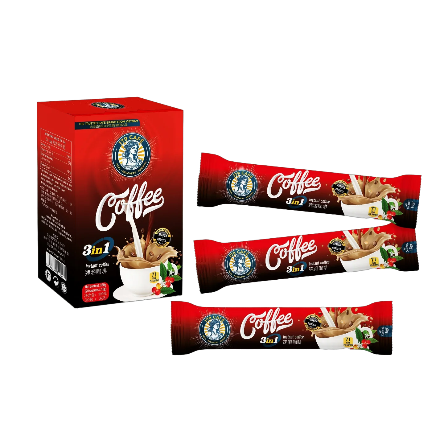Robusta Arabica растворимый 3 в 1 кофе мягкий напиток оптом от производителя OEM ODM Vinut Vietnam частная марка.