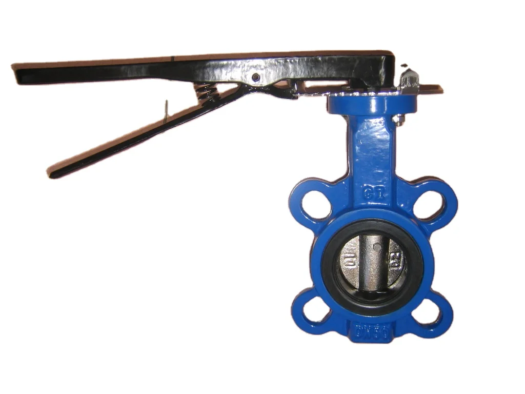KEFA TDY PN16 DN200 8inch EPDM Ductile Iron Lever Manual Pneumatic Electric Wafer Butterfly Valve