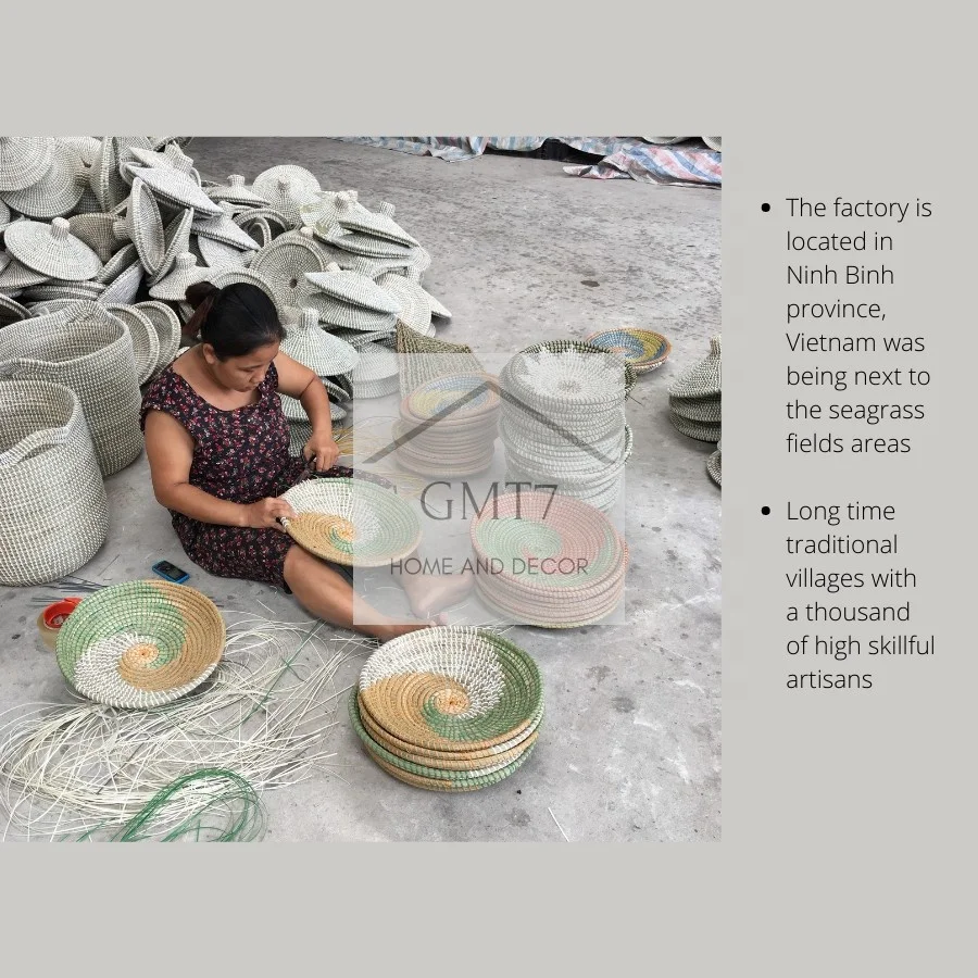  Новый товар Европейский стиль популярный тренд высокое качество сделано во Вьетнаме круглые настенные подвесные корзины декор в стиле бохо плоские