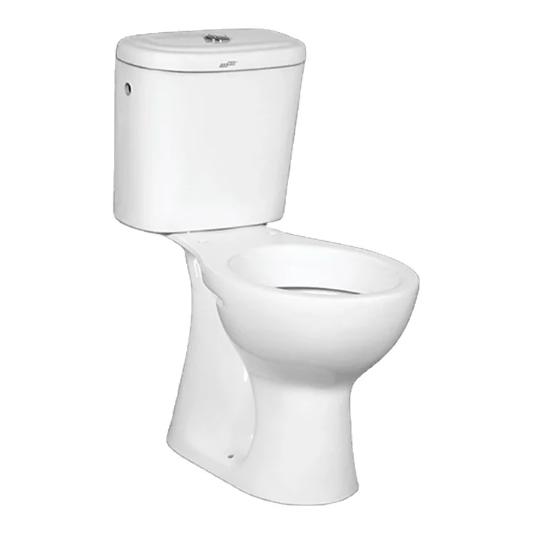 Globally Supply New Exclusive Standard Quality Sanitary Ware White Color Ceramic Material Made Two Piece WC Water Closet Toilet