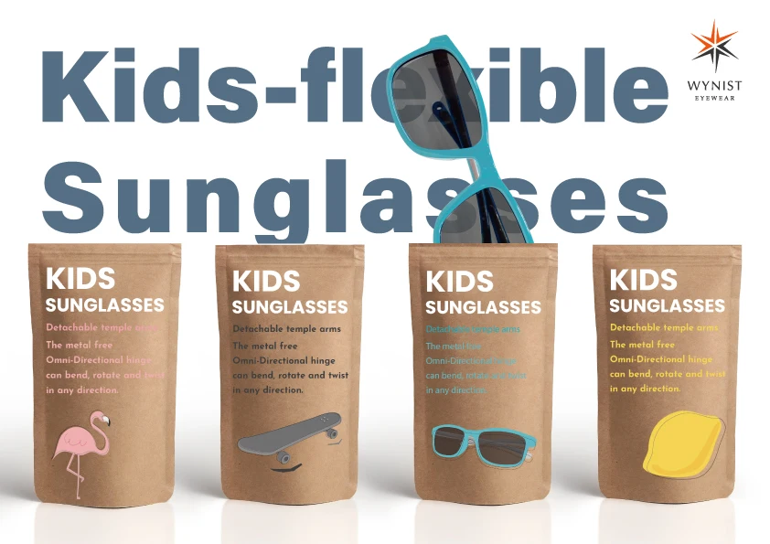 Summer Beach Round Shape Kids Sunglasses Crab Pattern Frame UV Protection Eyewear Children Shades in Stock