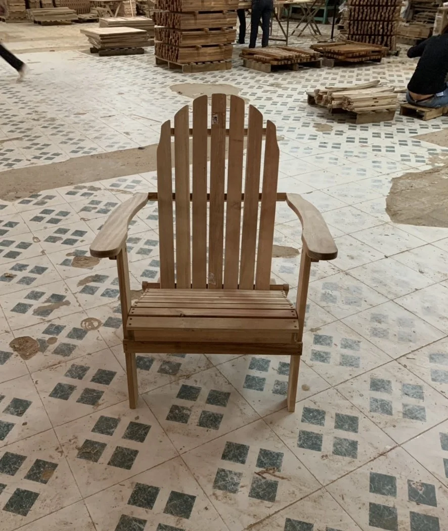 Vietnam New Arrival Outdoor Furniture Solid wood adirondack chair wooden bench chair on sale