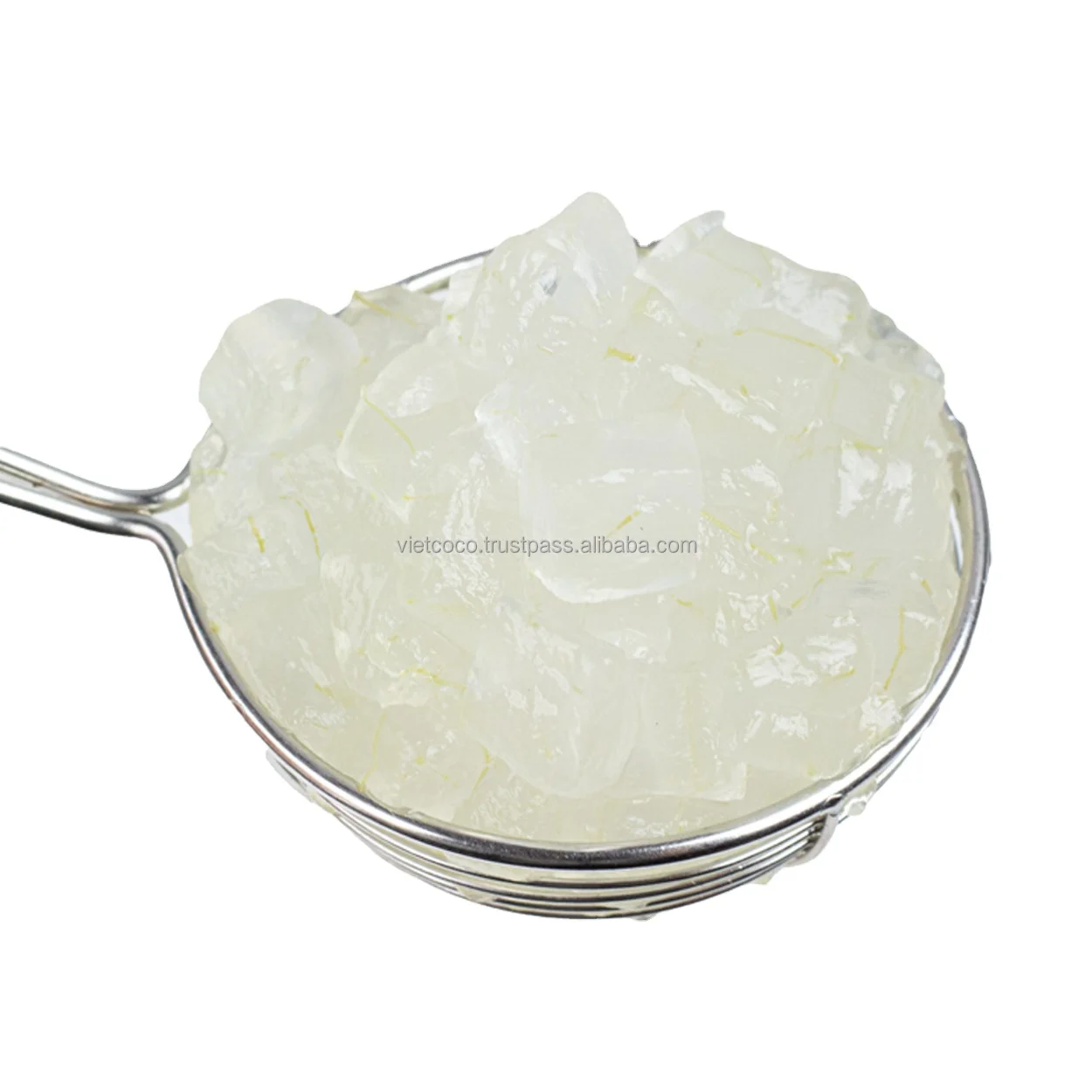 Cube Aloe Vera Jelly Gel Soft Drinks fruit In Natural Syrup Cup Drink Beverage Coffee Topping Bubble Tea Natural Flavor