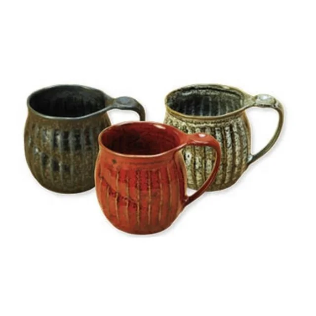 Wholesale Price Daily Use Mino Ware Pottery Mug Handmade Porcelain Mug Sogime Mug Cup