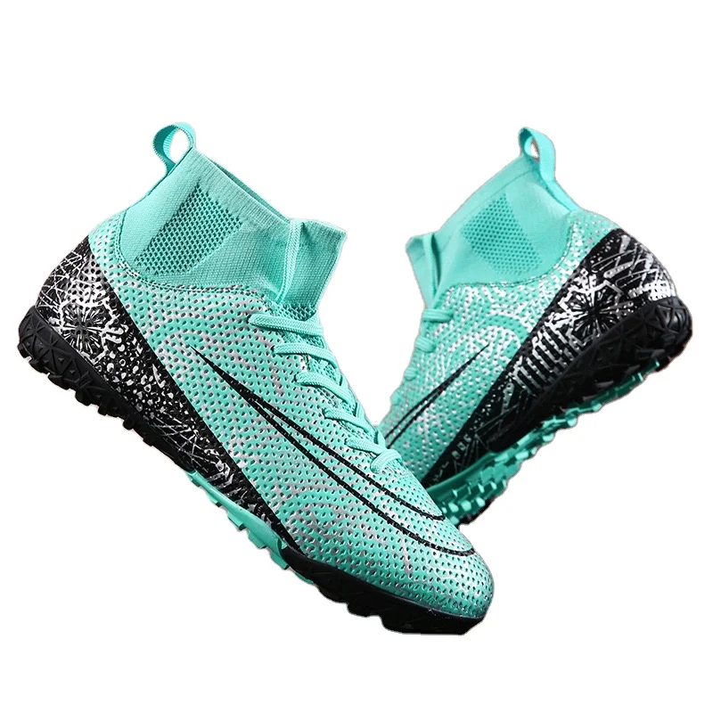 High Quality Football Shoes Men Women AG TF FG Training Soft Comfortable Soccer Boots Rugby Football Shoes Size 32-46