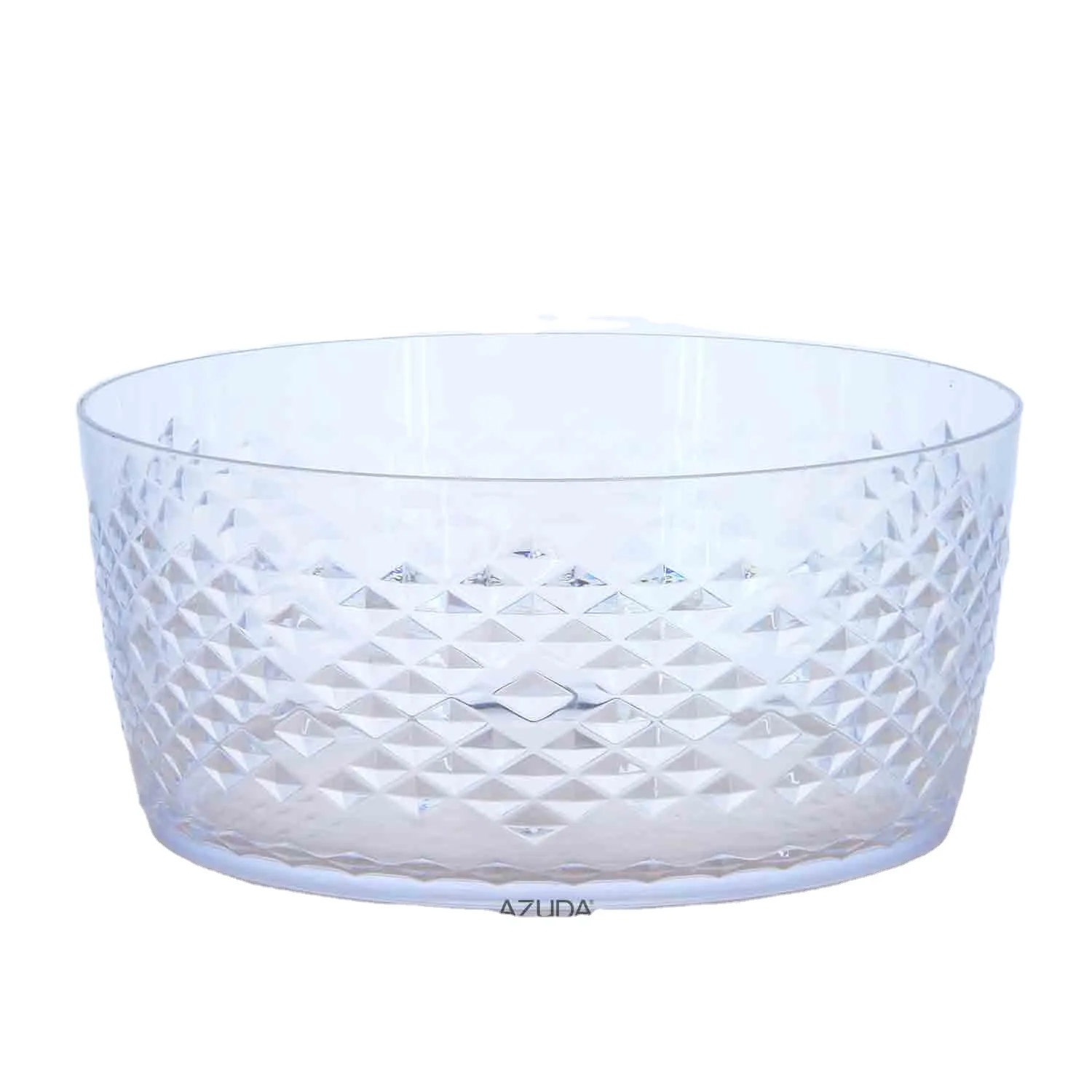 Azуда_алмазная прозрачная пластиковая Салатница, большая
