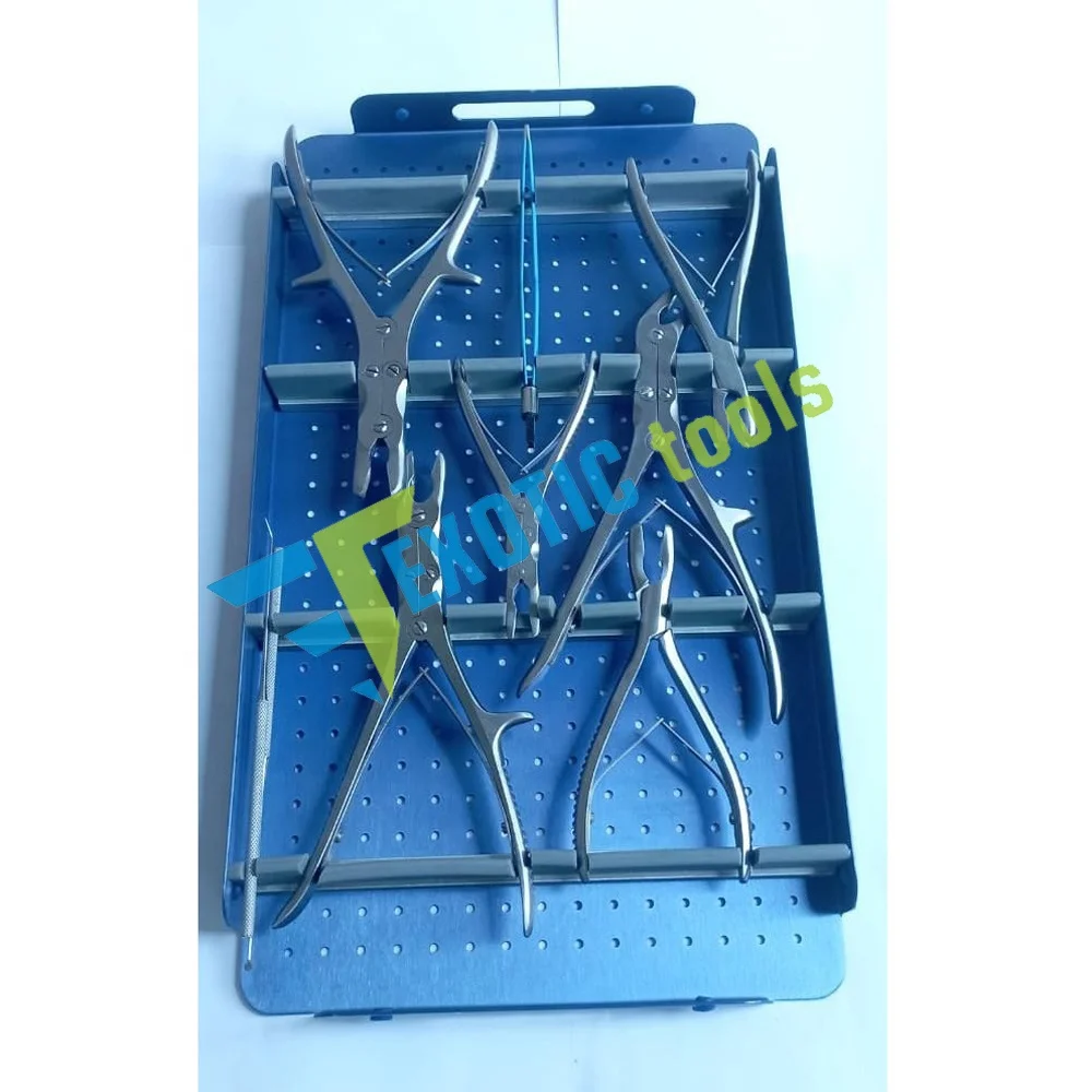 Basic Laminectomy Kerrison Punch Disc Ronguer straight and Upwards Bone Cutting Shaft Surgical Instruments Set for Lumbar Spine