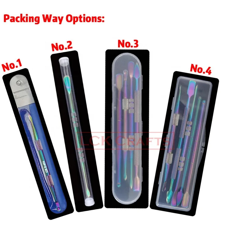 Wax Dental Clay Carvers Kit 5 Piece Stainless Steel Metal Spatula Set