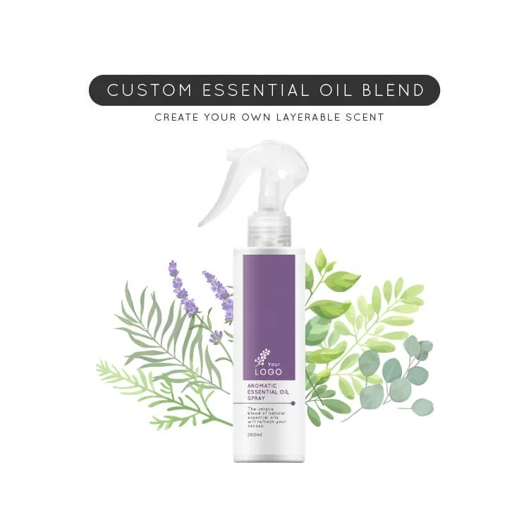 OEM Room And Linen Spray Lavender Essential Oil Room Mist Natural Scent 200ml Air Freshener