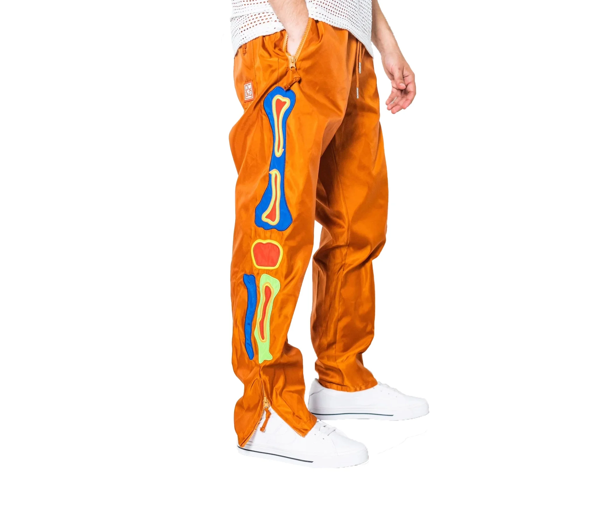 Oem Custom Mens Nylon Cargo Jogger Tactical Pants Windbreaker Custom Polyester Nylon Mens Printed Logo Jogger Custom Pants Men