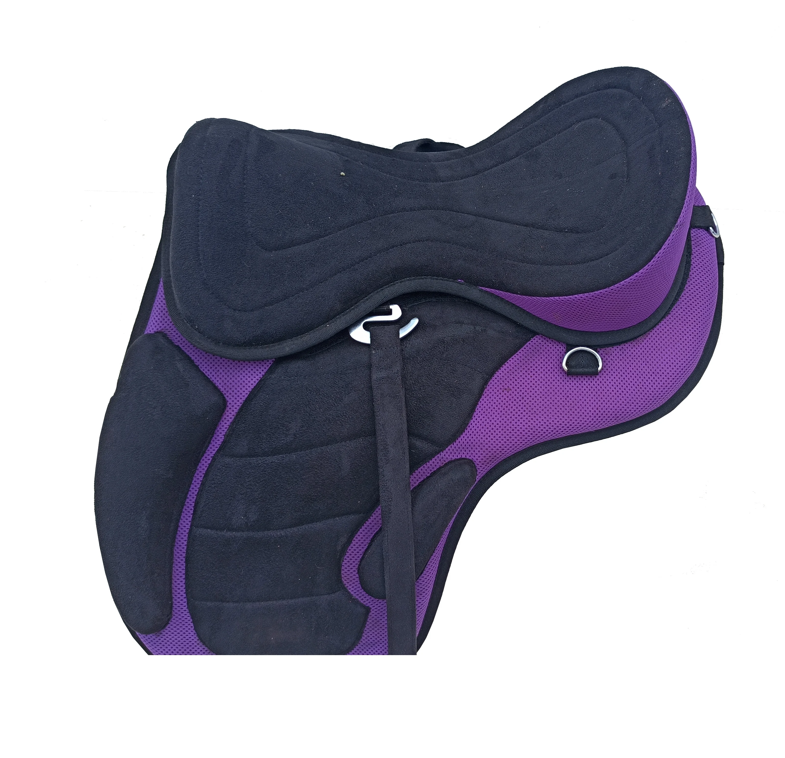 Purple Color Treeless Synthetic Freemax Horse English Saddle In 10+ Sizes