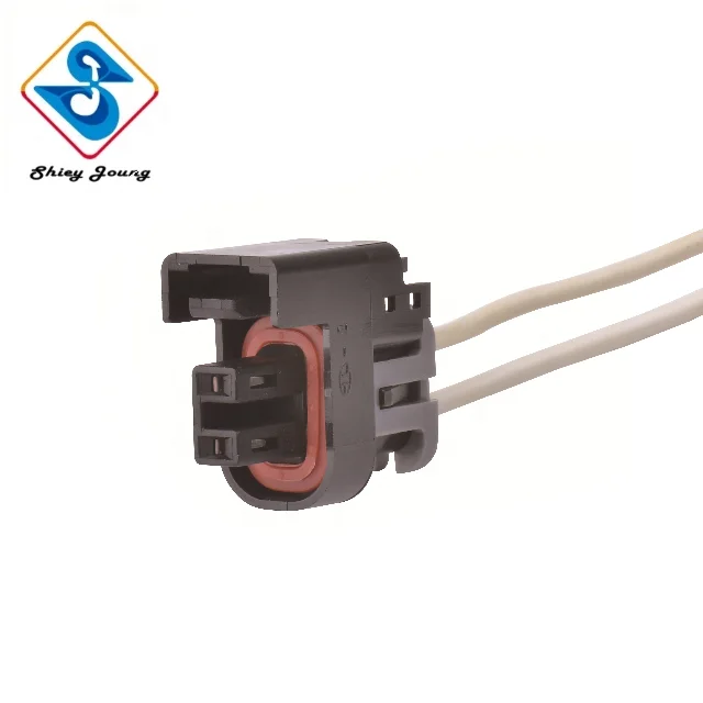 Auto Injector Connector Harness 15326181 Delphi Injector Wire Harness 2 Pin Female Plug Harness