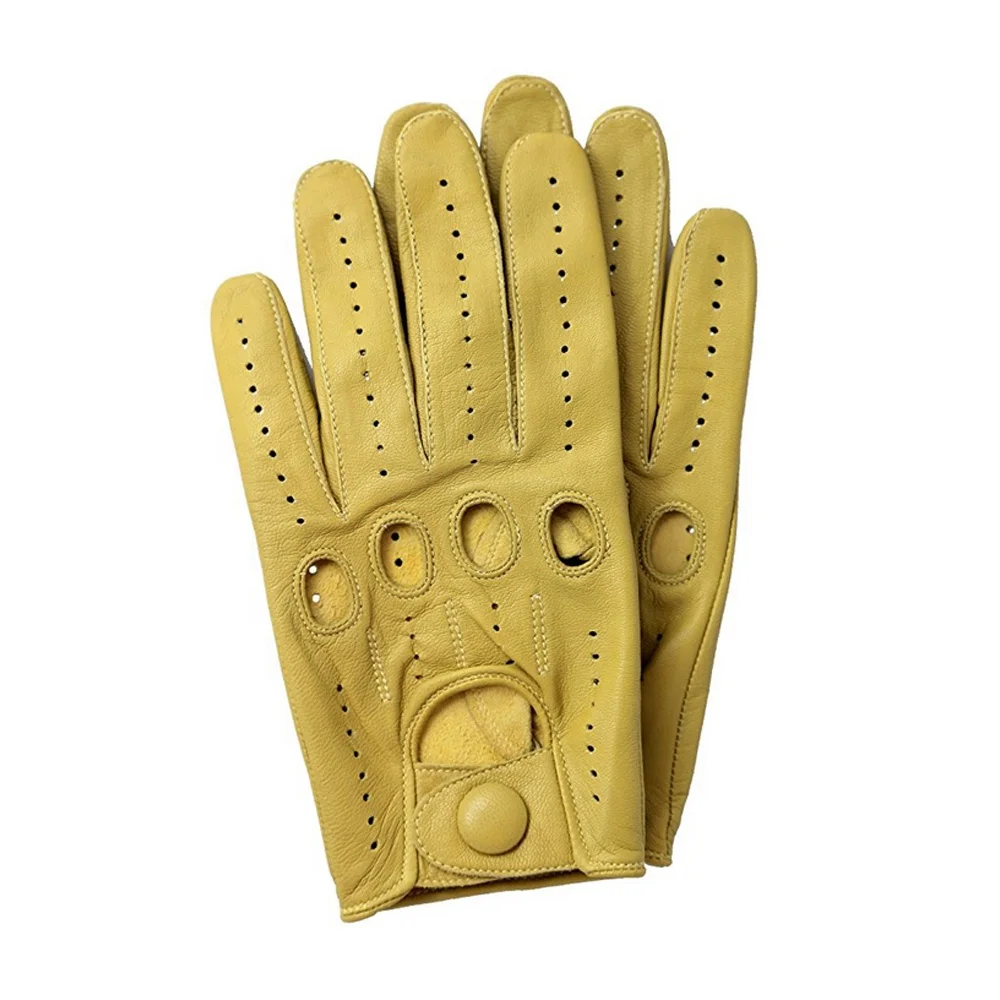 Оригинальные высококачественные перчатки для вождения из натуральной воловьей кожи с закрытыми пальцами мужчин защитные тонкой работы на открытом воздухе